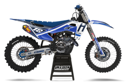 Husqvarna Racer Portyl Blue Graphic Kit - TC FC TE TX FE FS FX Models | All Years