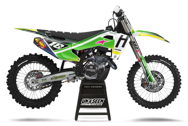 Husqvarna Racer Portyl Green Graphic Kit - TC FC TE TX FE FS FX Models | All Years