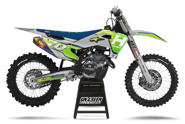 Husqvarna Supertech Vista Green Graphic Kit - TC FC TE TX FE FS FX Models | All Years