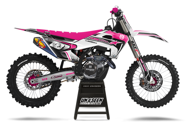 Husqvarna Techstar Nomur Pink Graphic Kit - TC FC TE TX FE FS FX Models | All Years