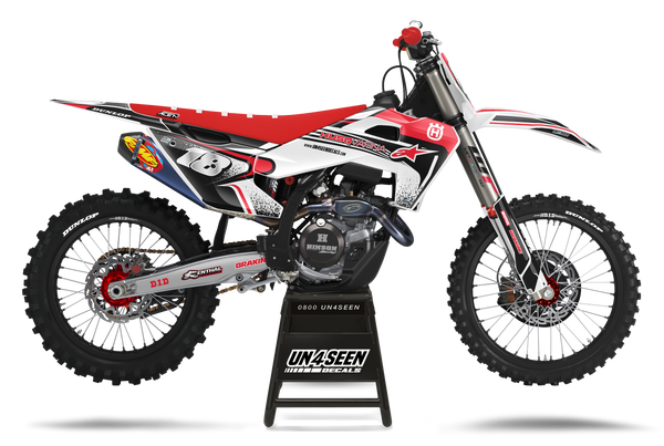 Husqvarna Techstar Nomur Red Graphic Kit - TC FC TE TX FE FS FX Models | All Years