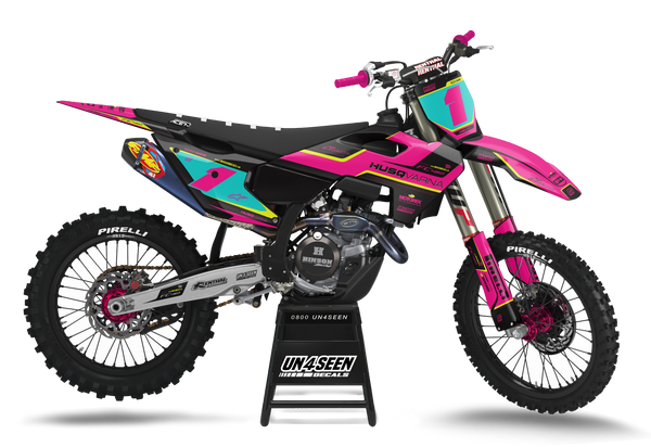 Husqvarna Dry Pink Graphic Kit - TC FC TE TX FE FS FX Models | All Years