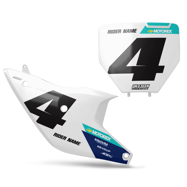 Husqvarna Nite Number Plate Background Decals -  TC FC TE TX FE FS FX Models | All Years