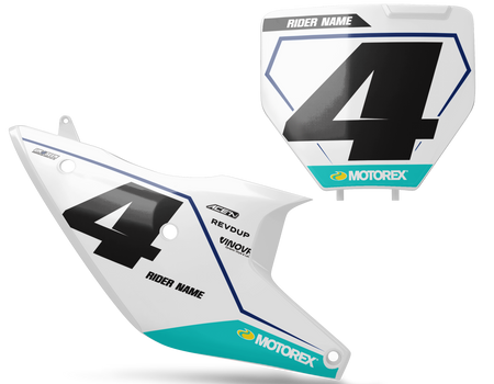 Husqvarna Number Background Decals - Cali