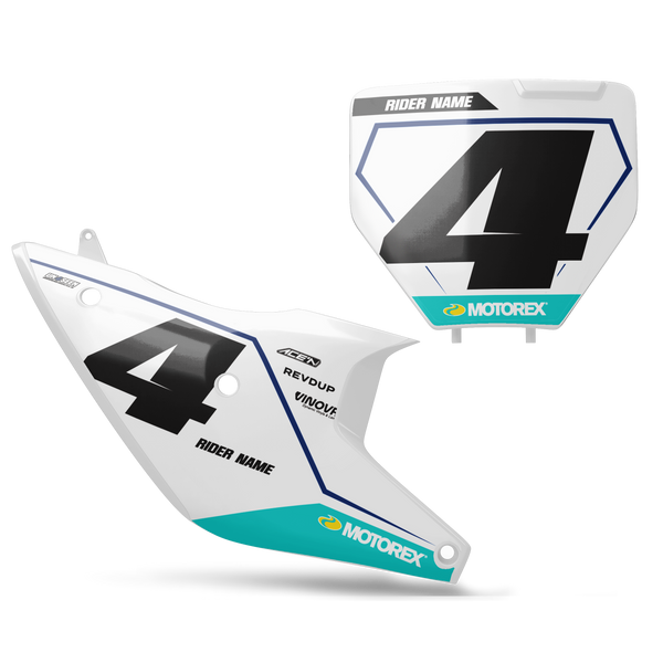 Husqvarna Cali Number Plate Background Decals -  TC FC TE TX FE FS FX Models | All Years
