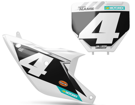 Husqvarna Number Background Decals - Extra
