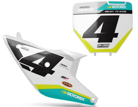 Husqvarna Number Background Decals - Fce