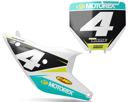 Husqvarna Number Background Decals - Flp