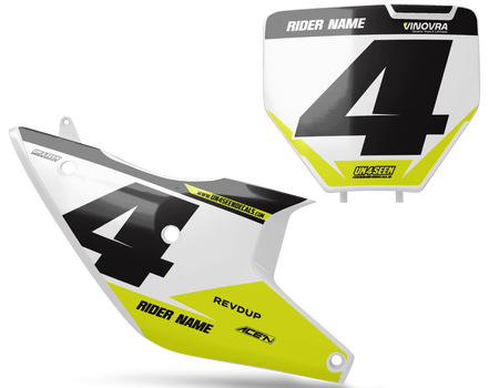 Husqvarna Number Background Decals - Qute