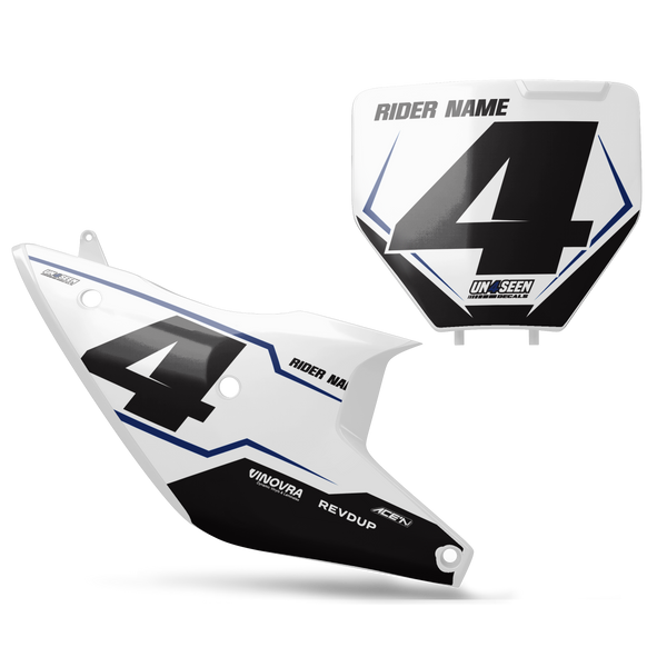 Husqvarna Strine Number Plate Background Decals -  TC FC TE TX FE FS FX Models | All Years