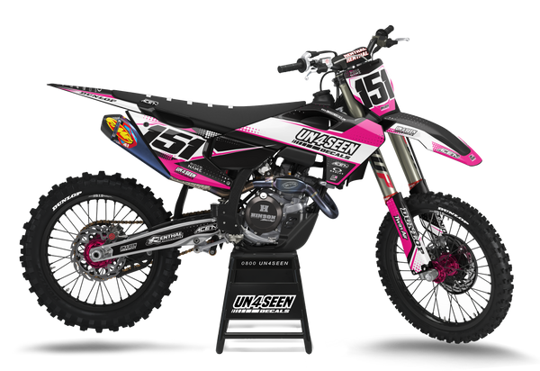 Husqvarna Press Pink Graphic Kit - TC FC TE TX FE FS FX Models | All Years