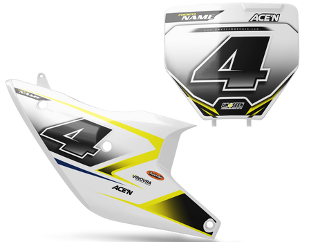 Husqvarna Number Background Decals - Shotgun