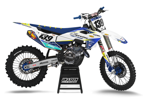 Husqvarna Vision Blue Graphic Kit - TC FC TE TX FE FS FX Models | All Years