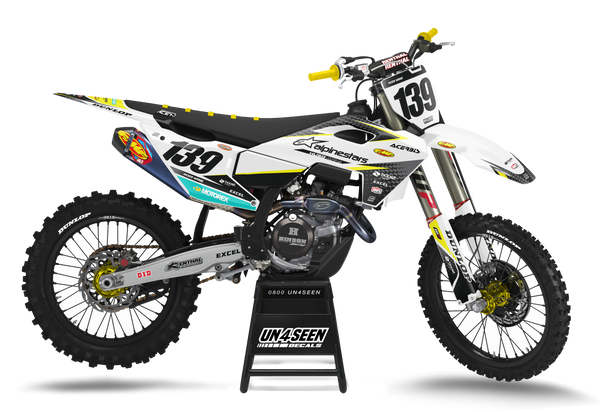 Husqvarna Vision Grey Graphic Kit - TC FC TE TX FE FS FX Models | All Years