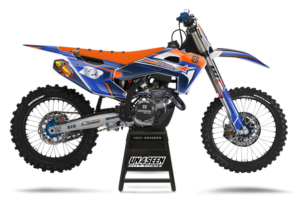 Husqvarna Techstar Nomur Navy Graphic Kit - TC FC TE TX FE FS FX Models | All Years