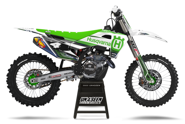 Husqvarna Podium Green Graphic Kit - TC FC TE TX FE FS FX Models | All Years