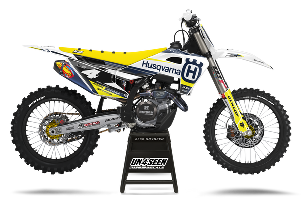 Husqvarna Podium Yellow Graphic Kit - TC FC TE TX FE FS FX Models | All Years