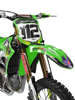 Kawasaki Graphics Kit - Vintage Voltage Green