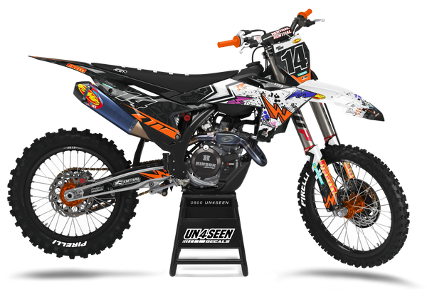 KTM Enigma Orange Graphic Kit - SX SXF XC XCF EXC EXCF Models | All Years