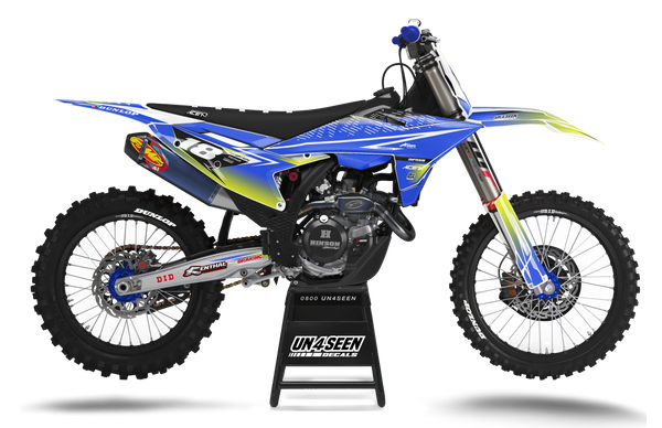 KTM Fluid Apex Blue Graphic Kit - SX SXF XC XCF EXC EXCF Models | All Years