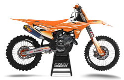 KTM Fluid Apex Orange Graphic Kit - SX SXF XC XCF EXC EXCF Models | All Years