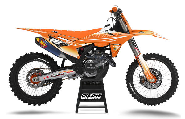 KTM Fluid Apex Orange Graphic Kit - SX SXF XC XCF EXC EXCF Models | All Years