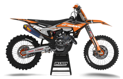 KTM Fluid Grid Orange Graphic Kit - SX SXF XC XCF EXC EXCF Models | All Years