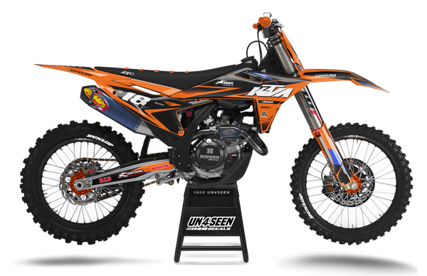 KTM Fluid Orange Graphic Kit - SX SXF XC XCF EXC EXCF Models | All Years