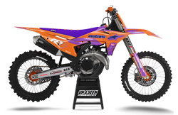 KTM Supertech Orange Purple Graphic Kit - SX SXF XC XCF EXC EXCF Models | All Years