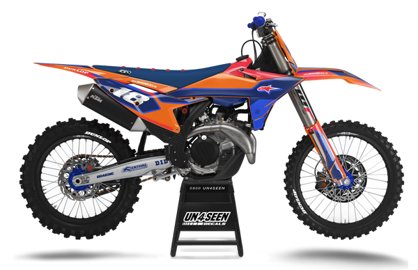 KTM Supertech Yolvista Navy Graphic Kit - SX SXF XC XCF EXC EXCF Models | All Years