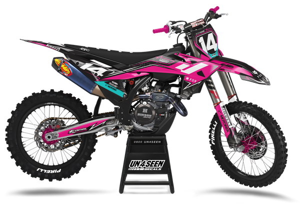KTM Whimsical Jaxson Pink Graphic Kit - SX SXF XC XCF EXC EXCF Models | All Years