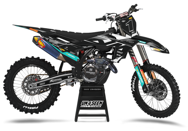 KTM Slay Black Graphic Kit - SX SXF XC XCF EXC EXCF Models | All Years