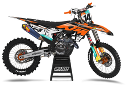 KTM Dribs Orange Graphic Kit - SX SXF XC XCF EXC EXCF Models | All Years