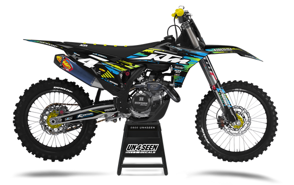 KTM Envie Black Graphics Kit - SX SXF XC XCF EXC EXCF Models | All Years