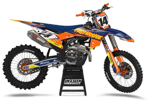 KTM Fasthouse Orange Graphic Kit - SX SXF XC XCF EXC EXCF Models | All Years