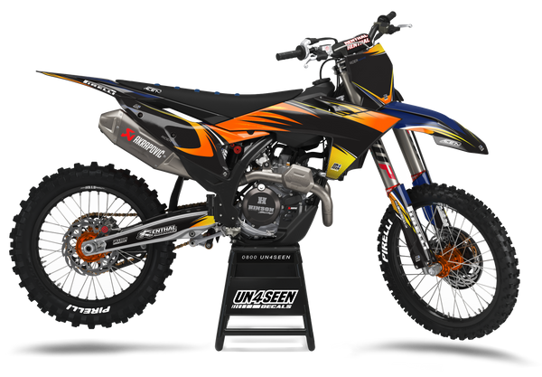 KTM Flick Navy Graphic Kit - SX SXF XC XCF EXC EXCF Models | All Years