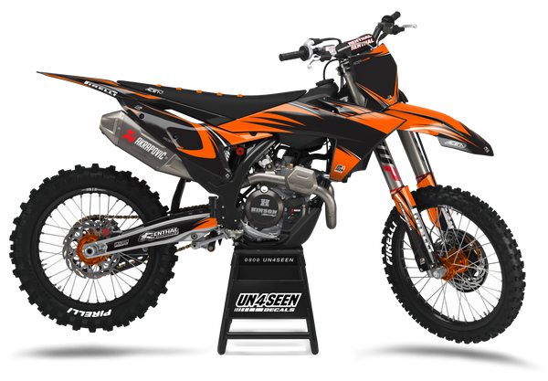KTM Flick Orange Graphic Kit - SX SXF XC XCF EXC EXCF Models | All Years