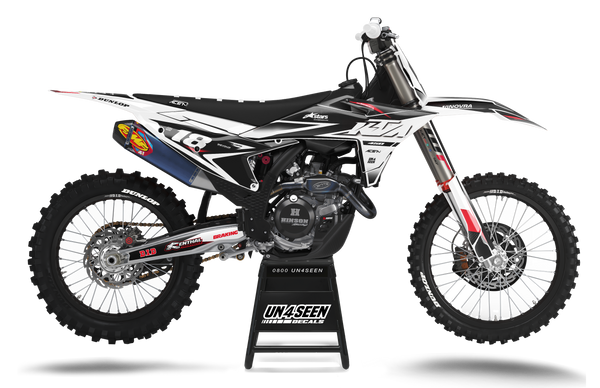 KTM Fluid black red  Graphics Kit - SX SXF XC XCF EXC EXCF Models | All Years