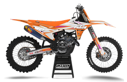 KTM Fluid Orange Purp Graphic Kit - SX SXF XC XCF EXC EXCF Models | All Years