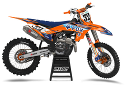 KTM Fox Blue Graphic Kit - SX SXF XC XCF EXC EXCF Models | All Years