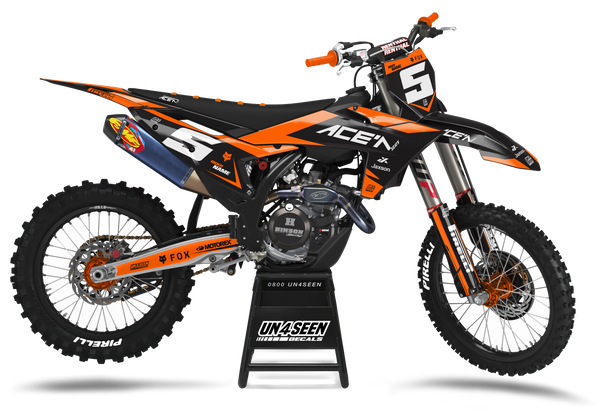 KTM Garms Orange Graphic Kit - SX SXF XC XCF EXC EXCF Models | All Years
