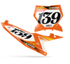 KTM Number Background Decals - Curld