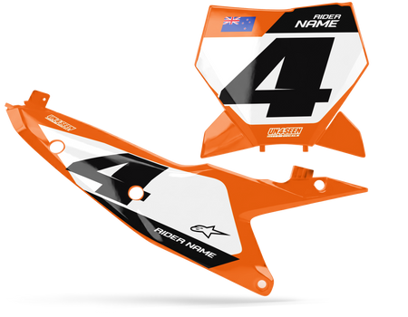 KTM Number Background Decals - Onu