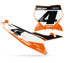 KTM Number Background Decals - Qute