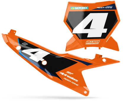 KTM Number Background Decals - R11
