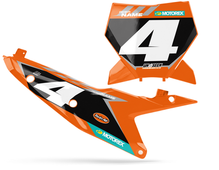 KTM Number Background Decals - Extra