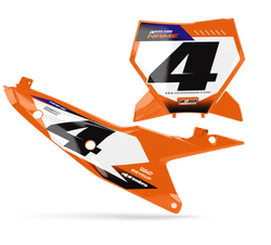 KTM Moco Number Plate Background Decals - SX SXF XC XCF EXC EXCF Models | All Years