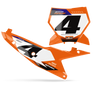 KTM Number Background Decals - Moco