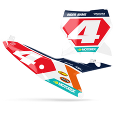 KTM Lumo Number Background - SX SXF XC XCF EXC EXCF Models | All Years