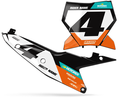KTM Number Background Decals - Nite
